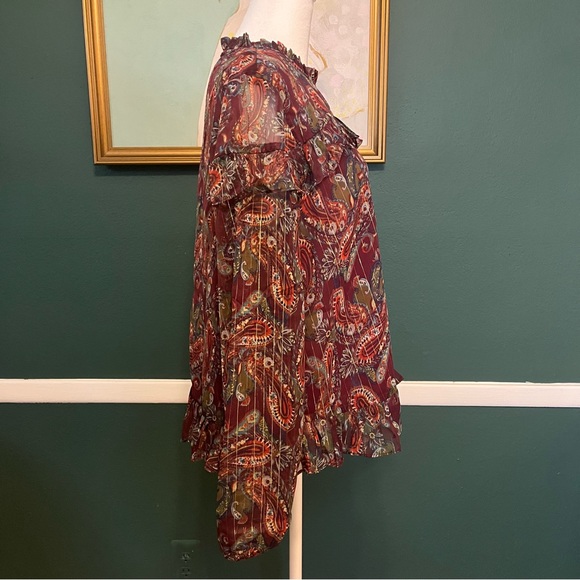 MODCLOTH Tops | ModCloth’s Moon Orchid Affinity for Finery Top Sz Large NWT - Picture 7 of 8